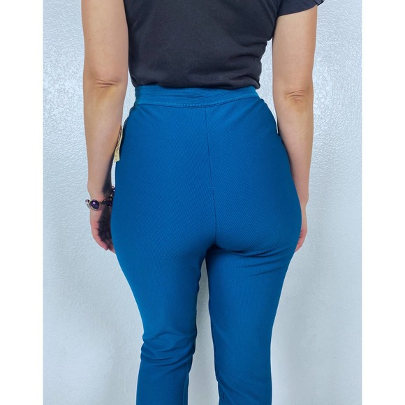 nwt vintage 90s Express JADE Riding PANTS Med ribbed high waist stretch leggings - Picture 6 of 10